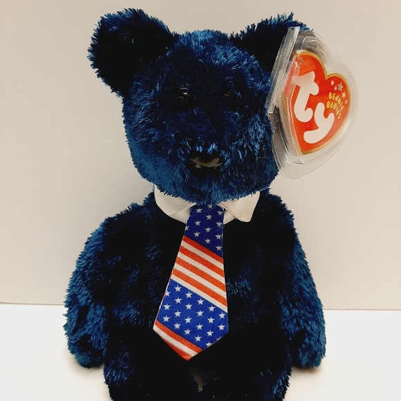 ๐4 for $20๐ TY Beanie Babies Original Pops USA Flag Tie Plush Soft Kids Toy - Picture 3 of 8